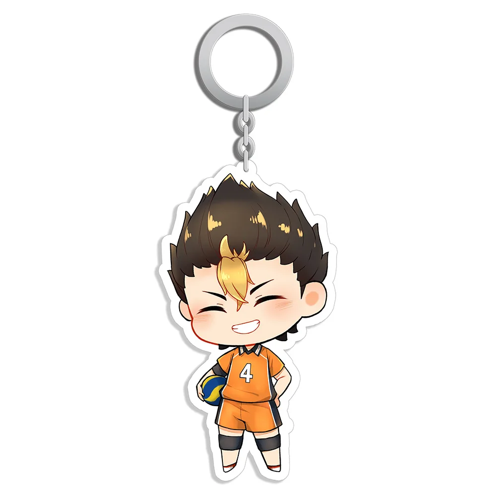 

Haikyuu Hinata Shoyo/Tobio Kageyama Double-Side Acrylic Toys Keychains Keyring Pendant Gifts