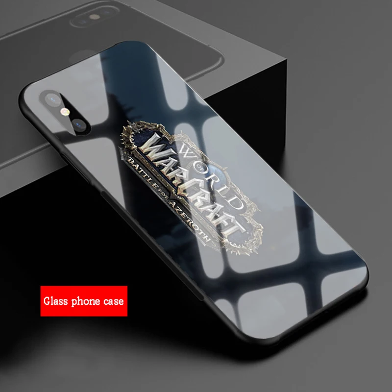 Wouws логотип World Of Warcrafts закаленное стекло для телефона чехол для iPhone 6 6plus 7 7 plus 8 8plus 5 5S SE X XS XR XS Max - Цвет: B19072305-08.jpg