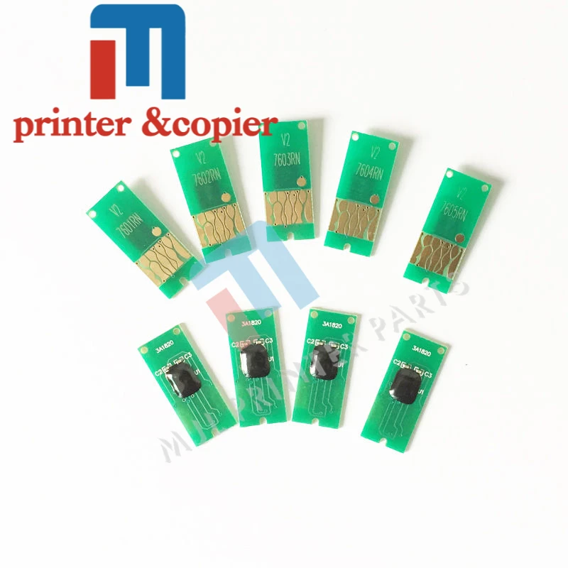 Чип автоматического сброса для EPSON T7601 T7609 P600 SureColor SC ARC chip 1 комплект/9 шт.|chip reset|epson