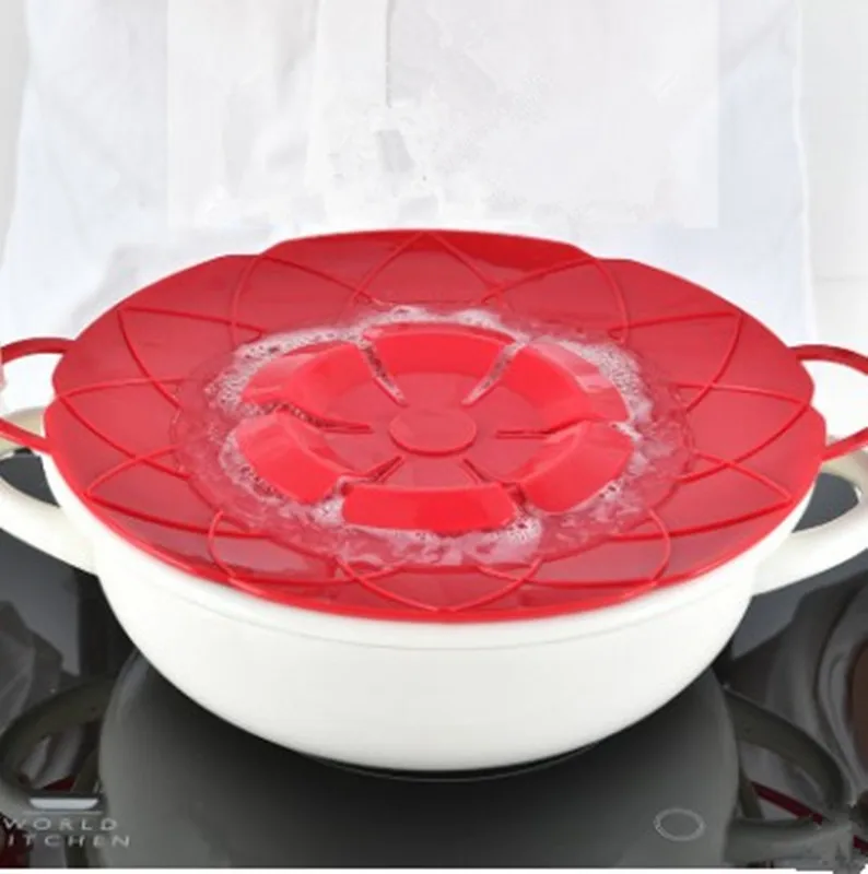 Кухонные приборы силиконовая крышка пробка от протекания для кастрюли крышки