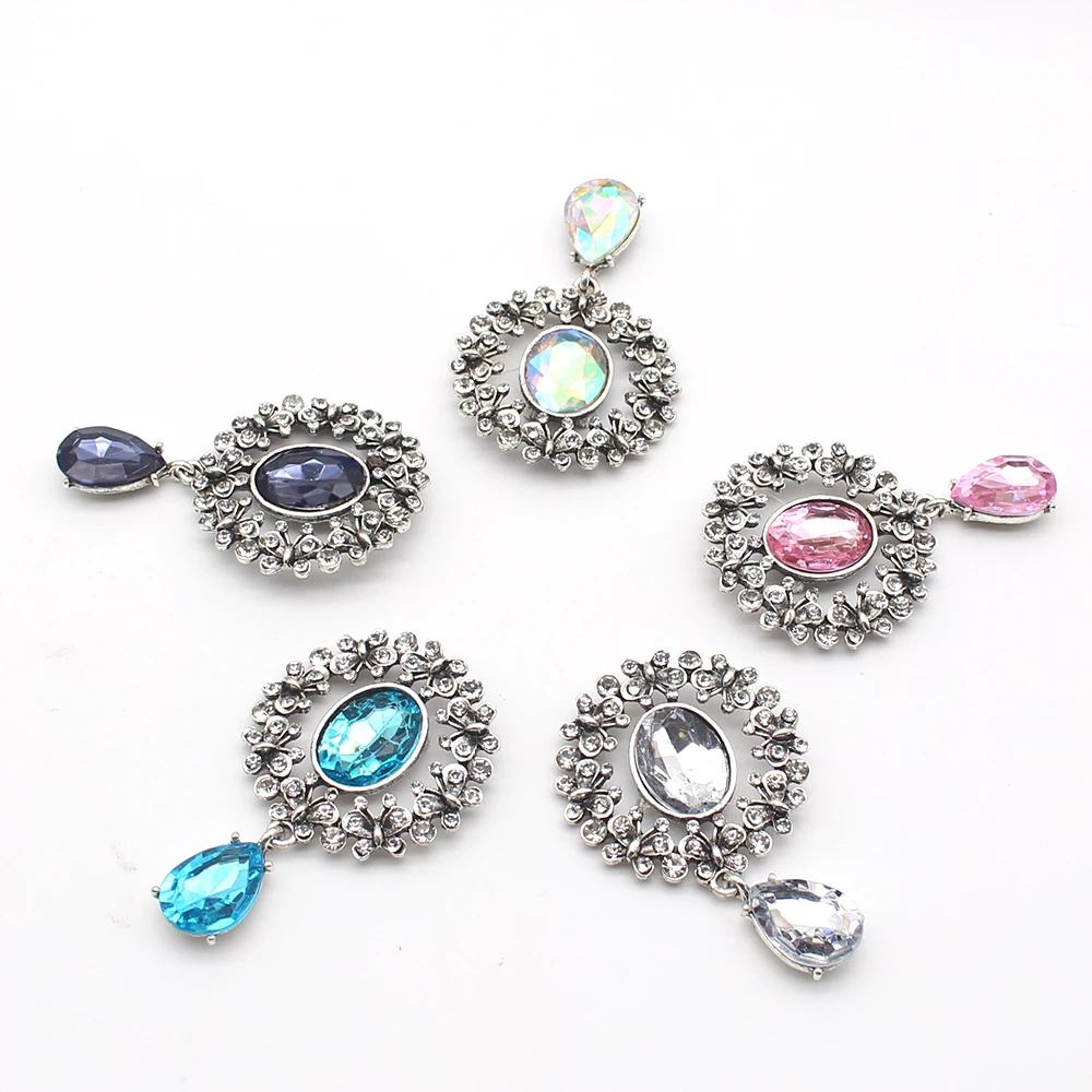 

NEW 1Pcs 40*61MMSnaps For Clothes Sewing Accessories Children's Decorative Buttons Craft Supplies Rhinestones For Needlework