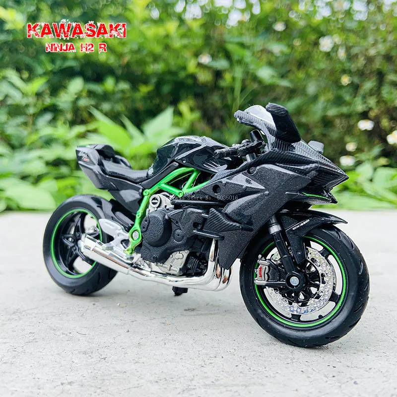 Модель мотоцикла Maisto 1:18 Kawasaki Ninja H2 R литье под давлением коллекция из сплава хобби