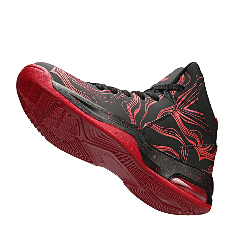 Jordan shoes high help couple night light basketball shoes shock-absorbing anti-slip wear-resistant combat boots sneakers