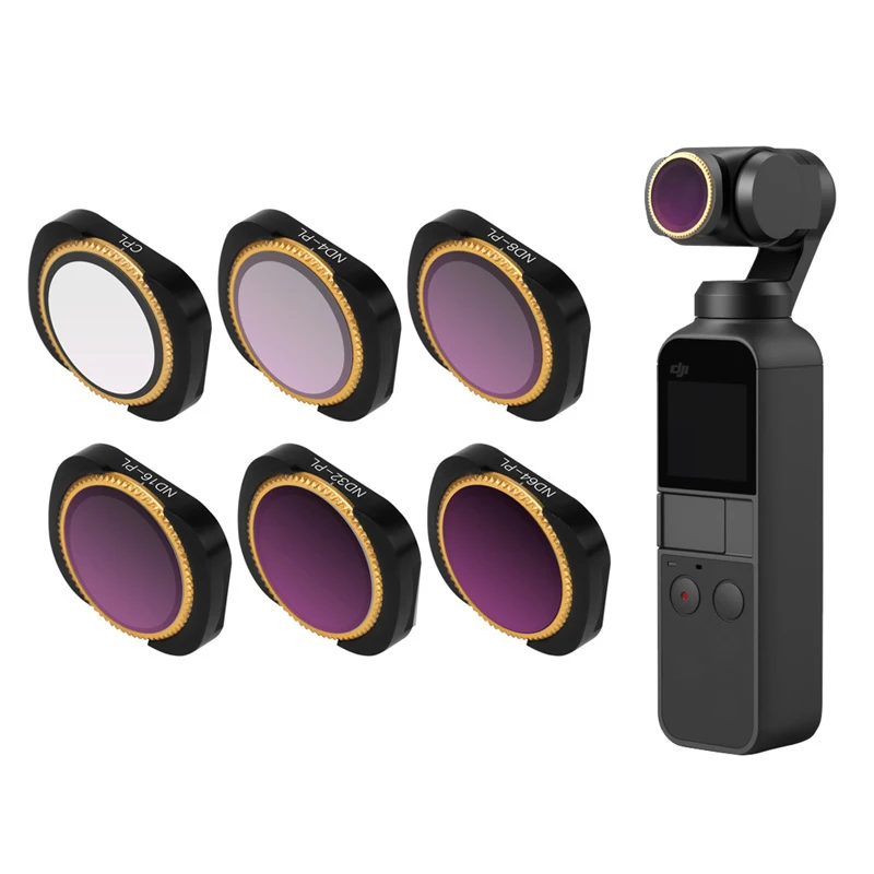 DJI OSMO карманный фильтр для объектива камера MCUV CPL ND4 8 16 32 64 алюминиевый сплав