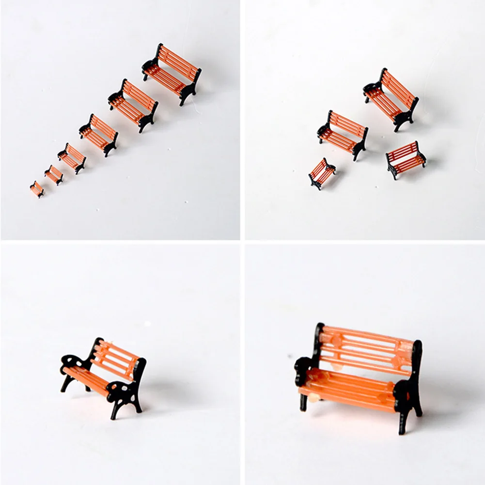 5 шт. Реалистичная скамейка для парка улицы Модель сиденья DIY материал ручной