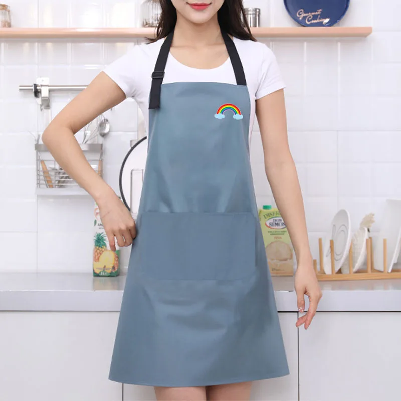

Adjustable BBQ Apron Cooking Kitchen Canvas Apron Woman Men Chef Waiter Cafe Shop Baking Waterproof Aprons Kitchen Accessories