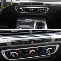 lapetus middle central control air conditioning ac button frame cover trim fit for audi q7 2016 2017 2018 2019 auto accessories