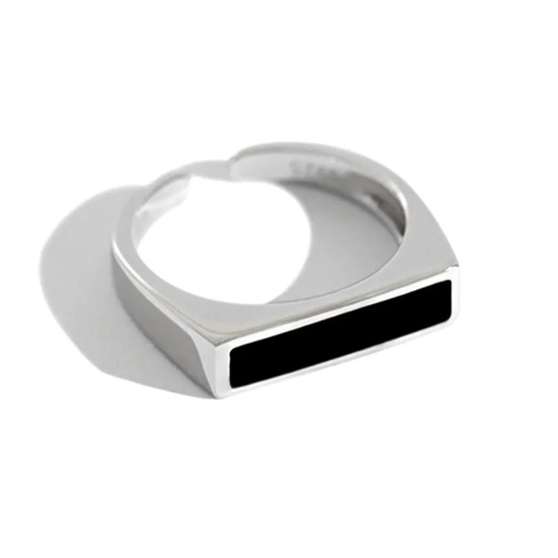 

Bijoux Boho 925 Sterling Silver Black Rings for Women Lady Rings Fashion Party Statement Jewelry Wholesale
