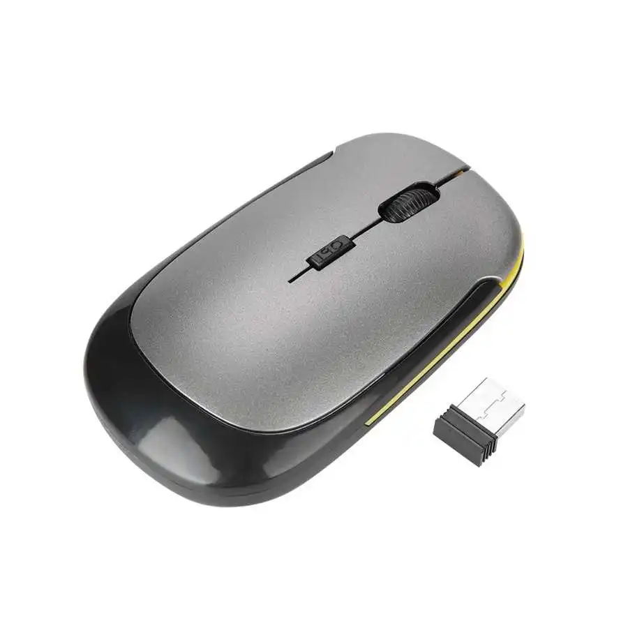 Мини USB 2 4G Ультра-тонкая беспроводная оптическая эргономичная мышь 1200 точек/дюйм