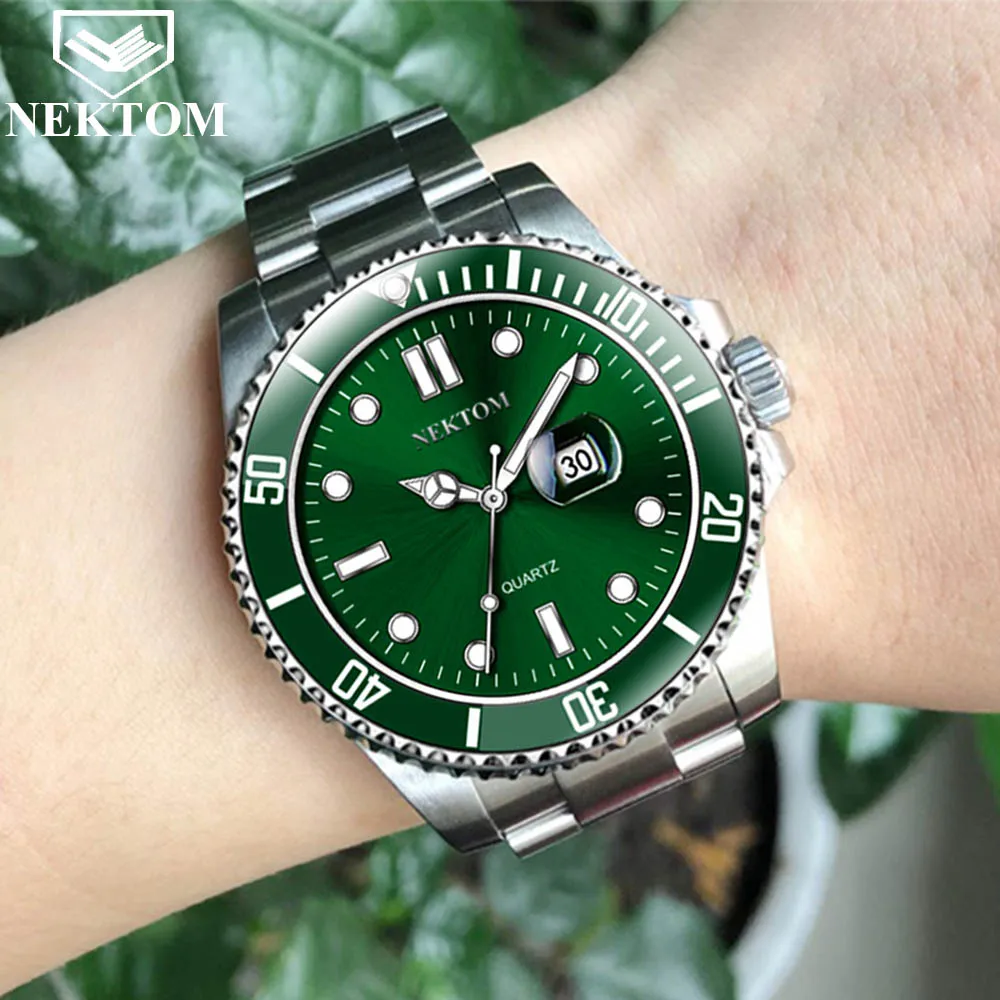 

2021 Casual Green Water Ghost Watches Men Top Brand Luxury Military Wrist Watch Man Clock Fashion Wristwatch Relogio Masculino