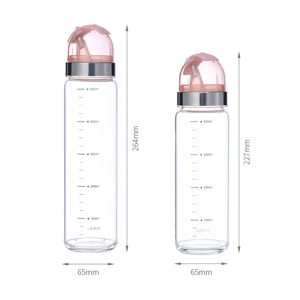 

FaSoLa 400/500ml Glass Oil Bottle Leak-proof Oiler Glass Storage Bottles for Oil and Vinegar Creative Oil Dispenser For Kitchen