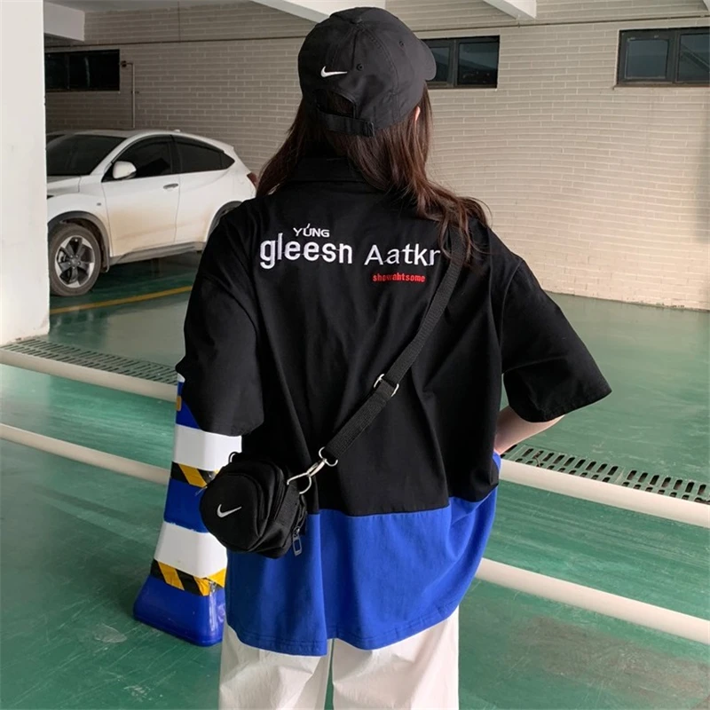 Футболка женская с коротким рукавом и отложным воротником | Женская одежда