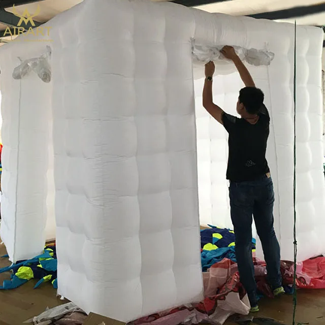

Nightclub party used inflatable DJ photo booth with led lighting
