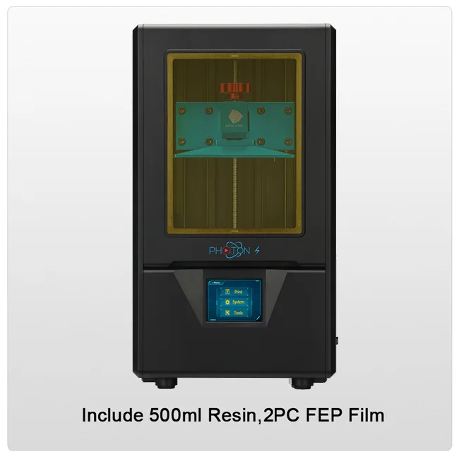 Black Photon S ANYCUBIC Фотон S 3d принтер смолы Sla 3d принтера Diy Kit 2K Экран UV светильник Настольный UV принтер impressora 3d impressora 3D - Цвет: Black Photon S