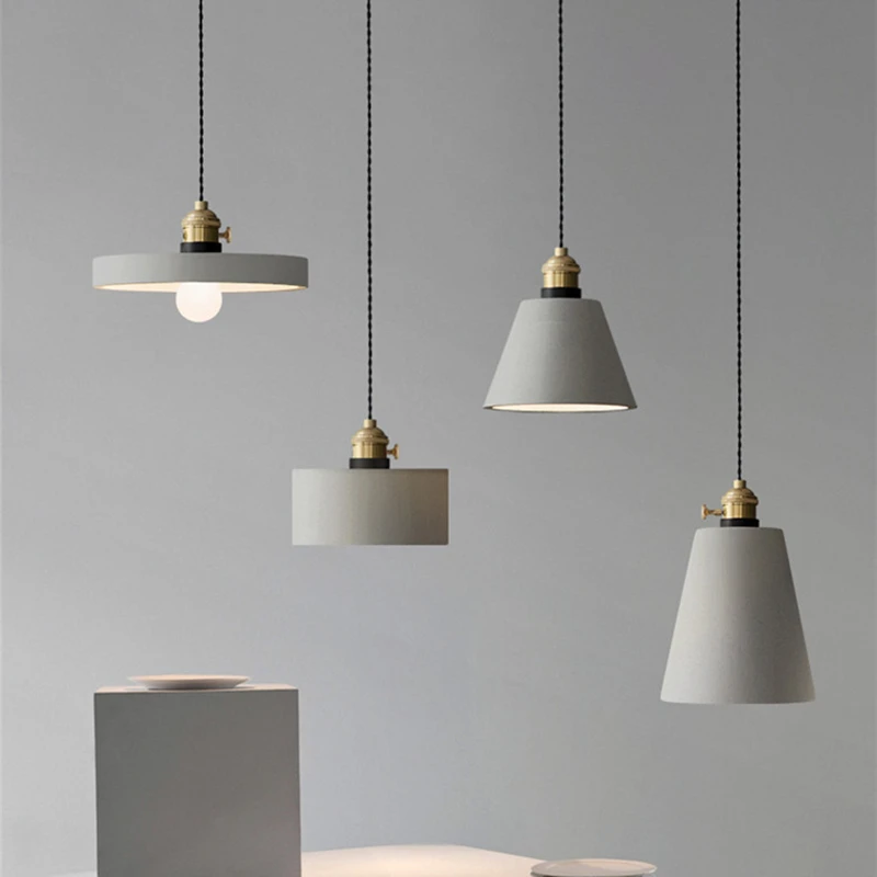 

Nordic Modern Pendant Light Industrial Cement Hanglamp For Bedroom Kitchen Dining Room Loft Bar Luminaire Suspension Fixtures