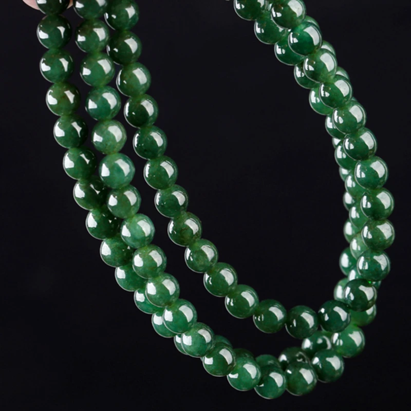 

Myanmar 100% Natural Jadeite Beads Necklace Birthday Party Anniversary Valentine'S Day Gifts For Both Men And Women