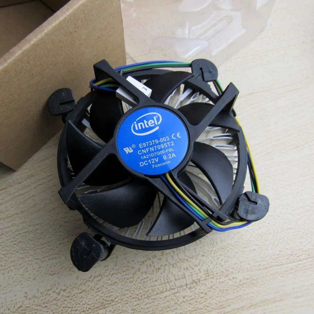 E97379-003 Процессор вентилятор радиатора для i3 i5 i7 разъем LGA 1150 1155 1156 C0155 12V 0.2A