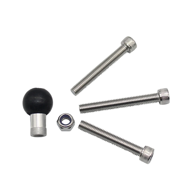 

Motorcycle Handlebar Clamp Base 1 inch 25mm ball with M8 Screws for Mount Action Cameras Cell Phone Smartphone