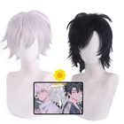 Парик для косплея аниме агент времени Qiao Ling Cheng Xiaoshi Lu Guang черные белые волосы термостойкие волосы + парик шапочка для Хэллоуина