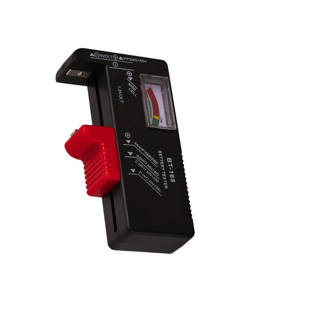

BT168 Portable Universal Digital Battery Tester Volt Checker For AA AAA 9V Button Multiple Size Battery Tester Checker
