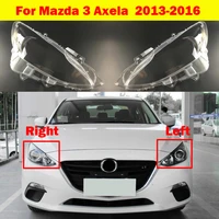 transparent car headlight headlamp for mazda 3 axela lens auto car headlight lens shell cover 2013 2016