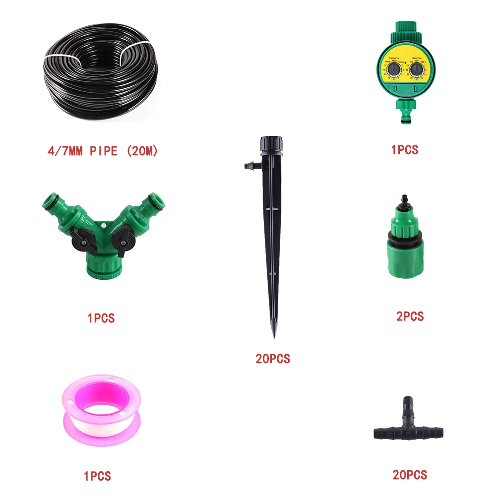 Садовый шланг набор сделай сам для микрокапельного орошения автоматический