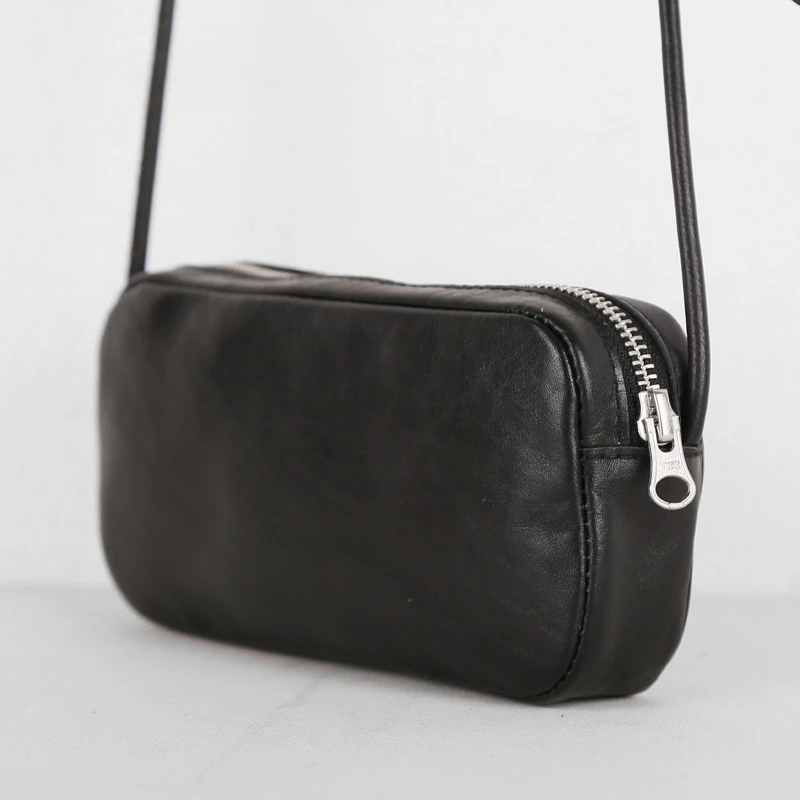 Маленькая сумка из первого слоя коровьей кожи верхняя часть мини-сумка через