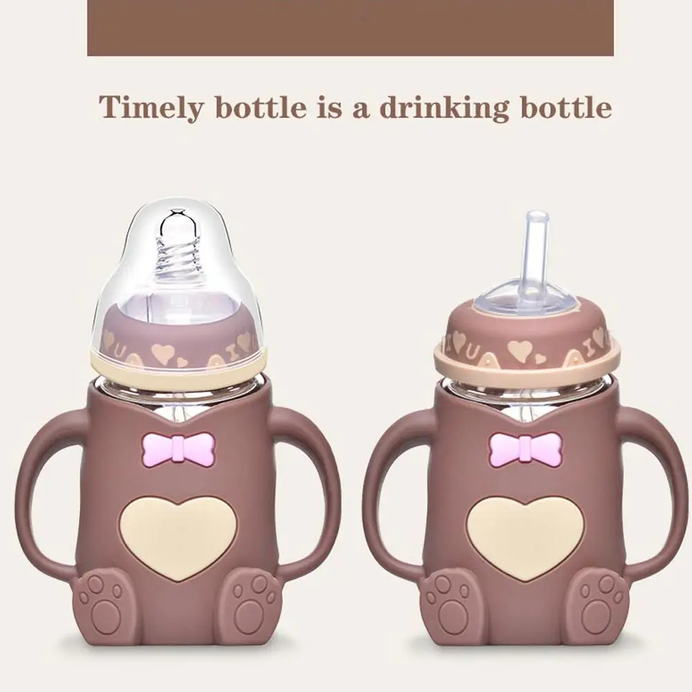 Детская силиконовая бутылочка для кормления молоком 240 мл безопасный не содержит