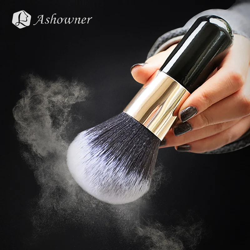 

1pcs Face Makeup Brush Professional Big Head Brush 5 Color Mixed Blush Eyeliner Eyelash Eyebrow Lady Makeup Tool