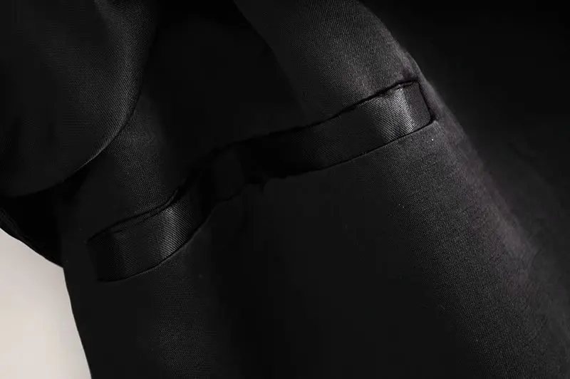 Star firefly solid color one buckle belt satin suit female silk satin texture casual suit elegant office business women