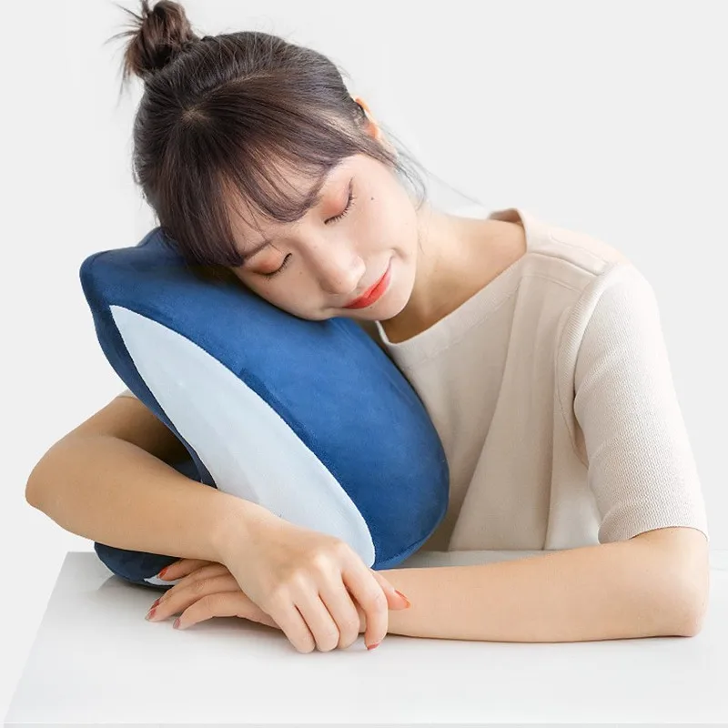 Подушка из пены с памятью настольная для сна поддерживающая спинку самолета