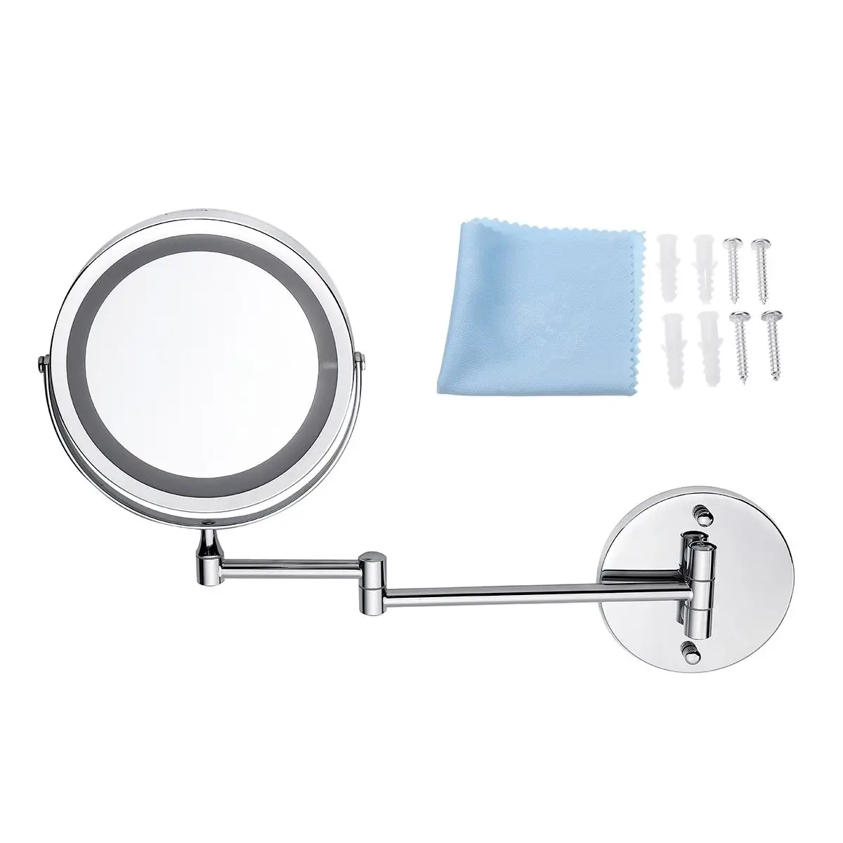 7 ''косметическое зеркало для макияжа с светильник светодиодный 5X увеличение