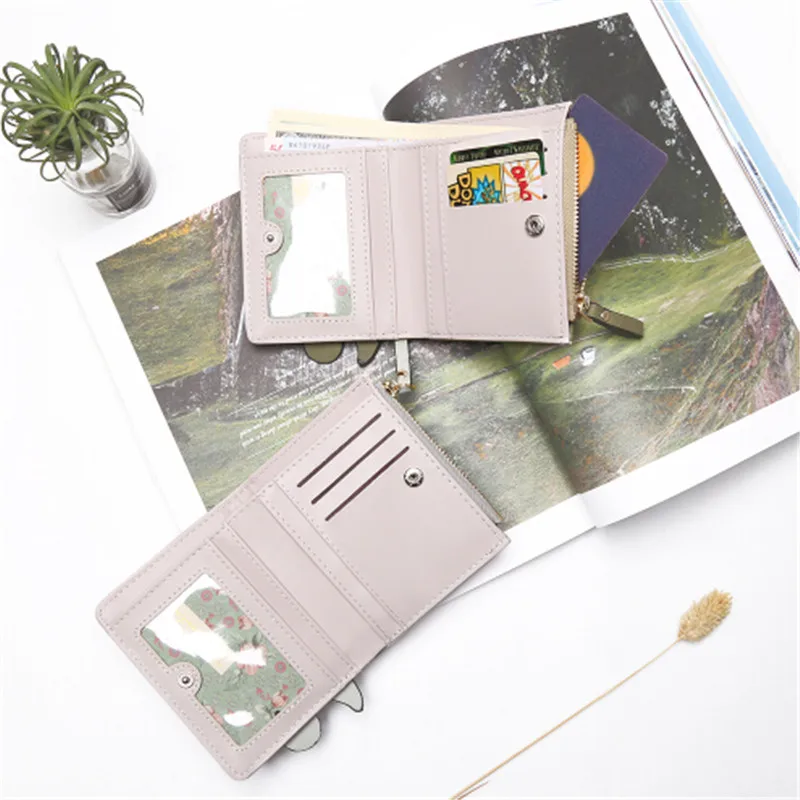 

Short Student Wallet 2020 Korean Version Cute Small Fresh Folding Mini Tide Personality Coin Purse Hot Selling