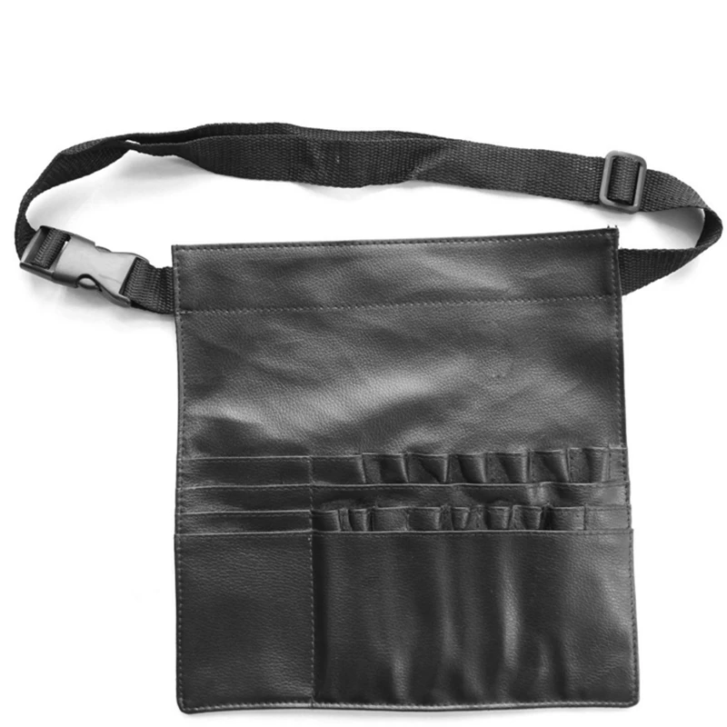 Органайзер для кистей макияжа профессиональная черная поясная сумка