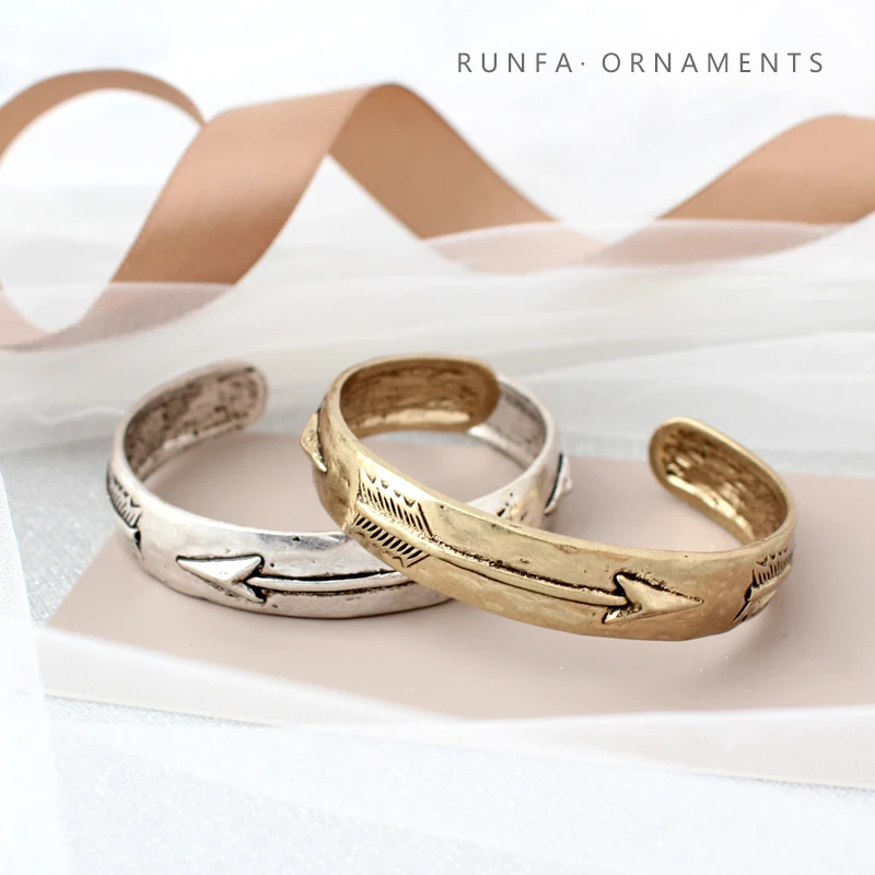 Модные золотые бриллиантовые браслеты со стрелками для женщин и мужчин