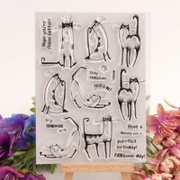 scrapbook dies arrivals clear stamps and dies rubber stamps for card making wax silicone silicone stamp cat animal