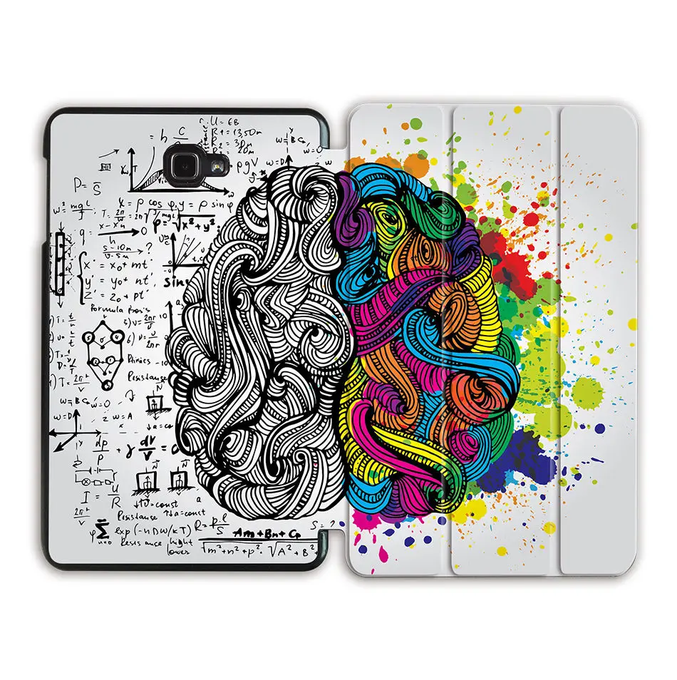 SS05 Чехол для планшета MTT для samsung Galaxy Tab A A6, 10,1 дюймов, SM-T580, T585, тонкий, трехслойный, из искусственной кожи, с откидной подставкой, умный чехол, защитный чехол - Цвет: SS05