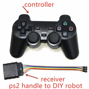 2,4G беспроводной геймпад для PS2, ручка, RC, игрушка, робот, бак, контроллер шасси автомобиля, джойстик, двойная вибрация, шок, Joypad, сделай сам