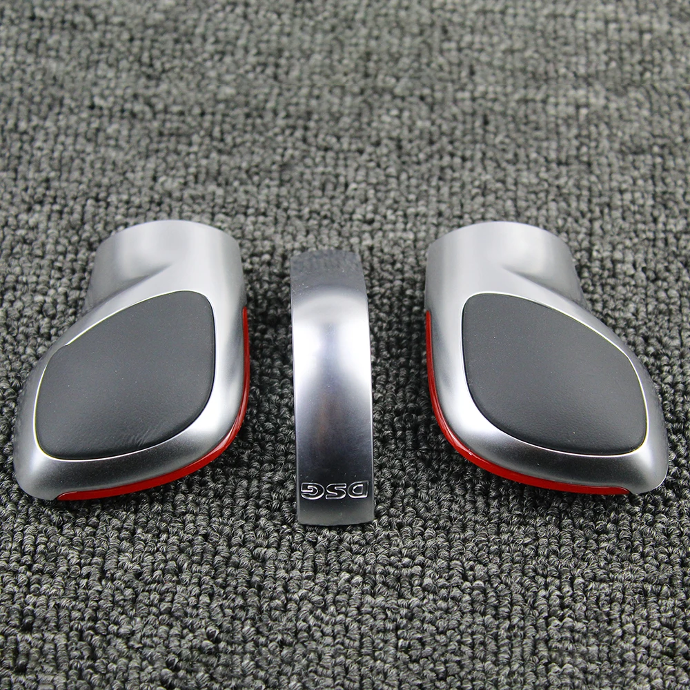 Синяя хромированная матовая ручка переключения передач DSG крышка крышки для