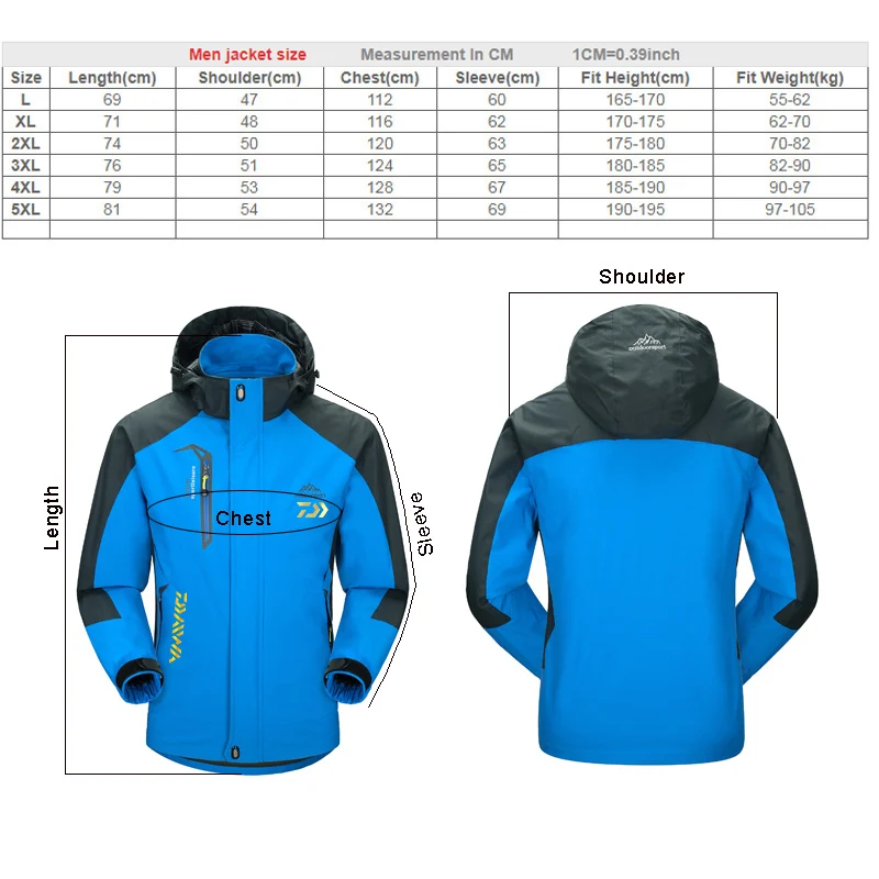 

Daiwa Windbreaker Outdoor Jacket Fishing Clothes Water Resistant Climbing Camping Hiking Coat Trekking Daiwa Fishing Jackets