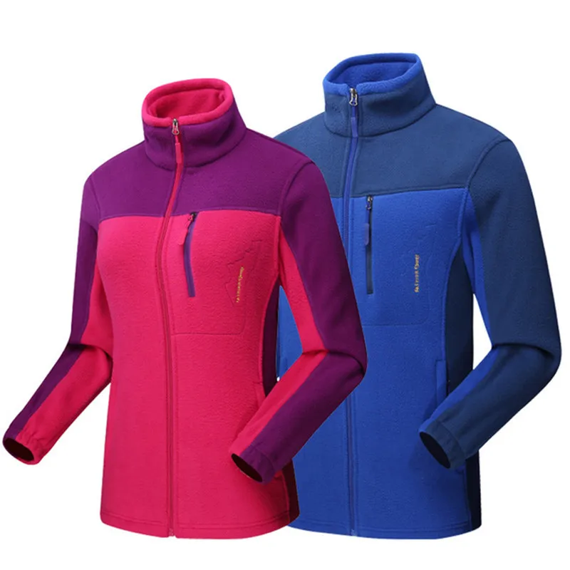 Уличные флисовые куртки зимние мужские и женские дышащие толстые теплые