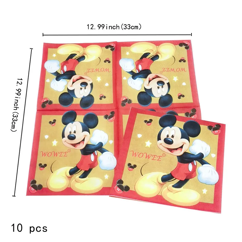 6 детских одноразовых столовых приборов с Микки Маусом праздничные