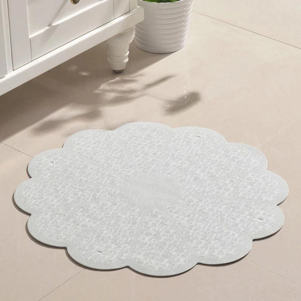 Нетоксичный Прочный Коврик для ванны в форме цветка противоскользящий матовый