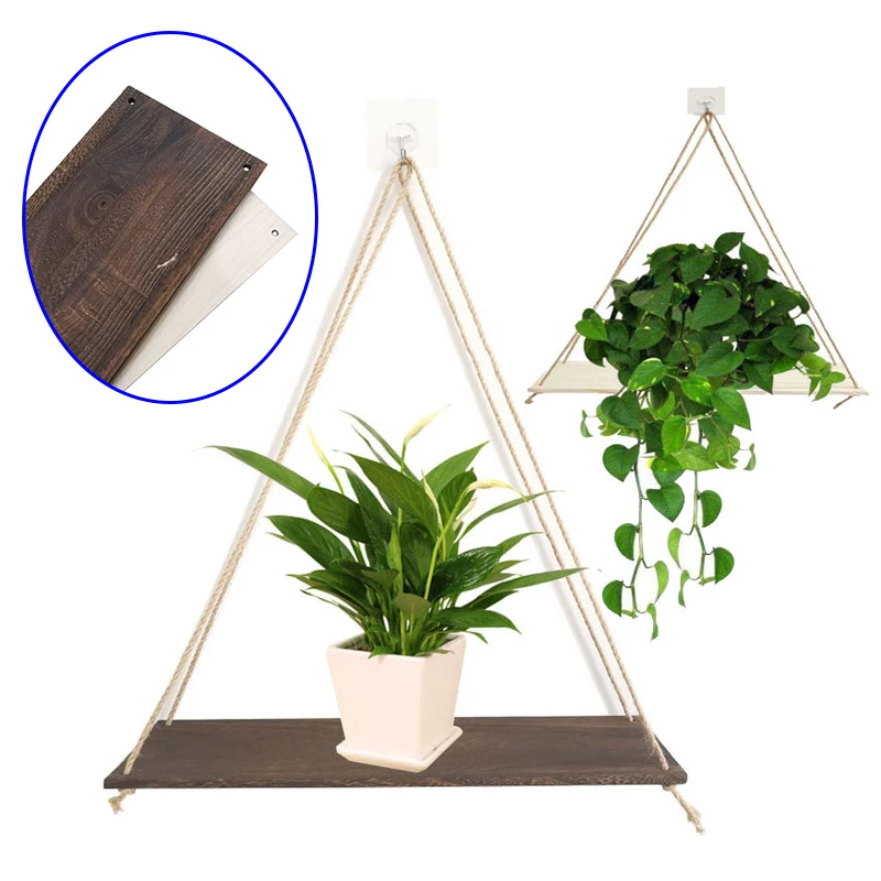 

Wall Storage Rack Shelf Hanging Plant Living Room Decoration Ornament Home