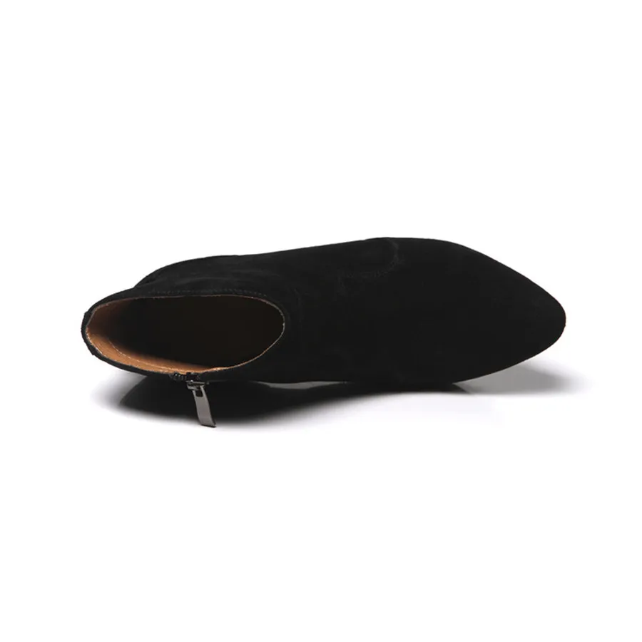 Женские кожаные ботинки большого размера в Корейском стиле зима 2017 | Обувь