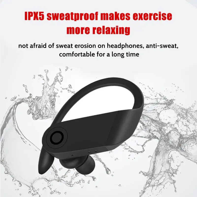 Беспроводные наушники B10 True TWS Bluetooth 5 0 спортивные вкладыши с заушным крючком Waterprof