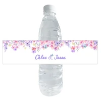 custom wedding party water labels birthday party baby shower bottle wrappers decor supplies personalise name date text stickers