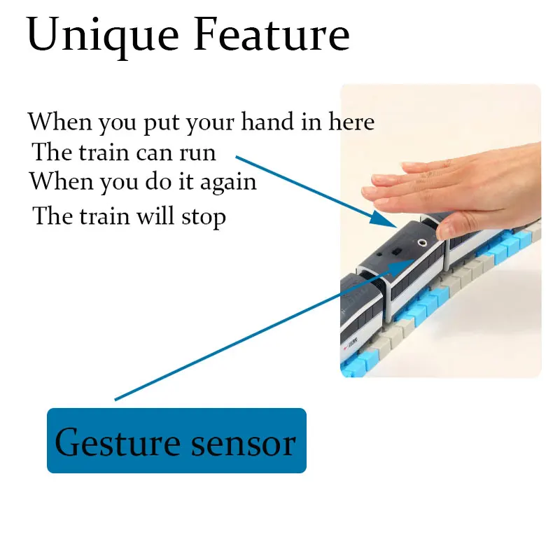 Змея Электрический поезд управление жестами железная дорога игрушка RC Поезда
