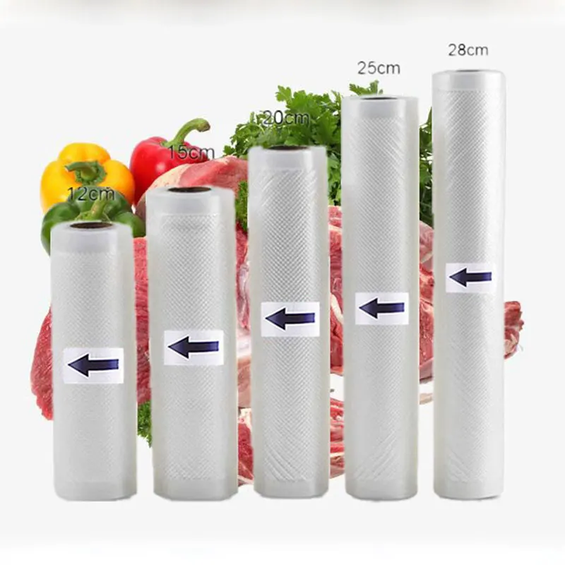 

5 Rolls 2 Rolls /Lot Kitchen Food Vacuum Bag Storage Bags For Vacuum Sealer Vacuum Packaging Rolls 12/15/20/25/28cm*500cm