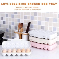 18 grids egg tray holder plastic refrigerator anti collision crisper storage box container freshness box organization